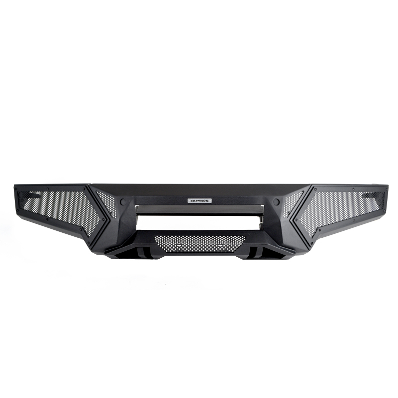 GMC Sierra 1500 Bumper - Front - Go Rhino - Element with Power Bar - Textured Black - `22-`26